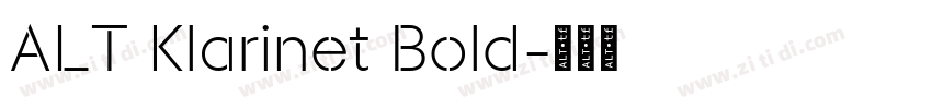 ALT Klarinet Bold字体转换